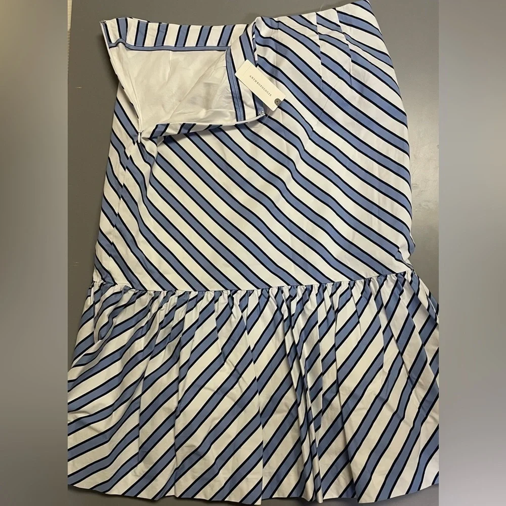 Maeve Ryanne Flounced Midi Skirt 10, 6